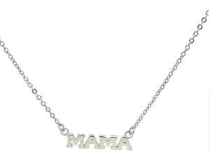 Mama Necklace, 925 Sterling Silver Dainty Link Chain gifts for her